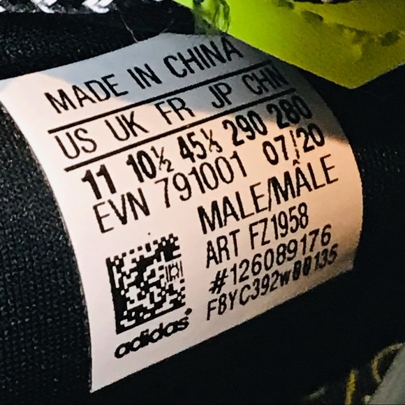 Adidas Nite Jogger Grey Blue Yellow - Picture 7 of 7